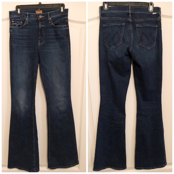 Mother The Weekender Flare Jeans Teaming Up Wash - Picture 2 of 6